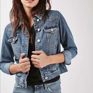 Fitted jean denim jacket